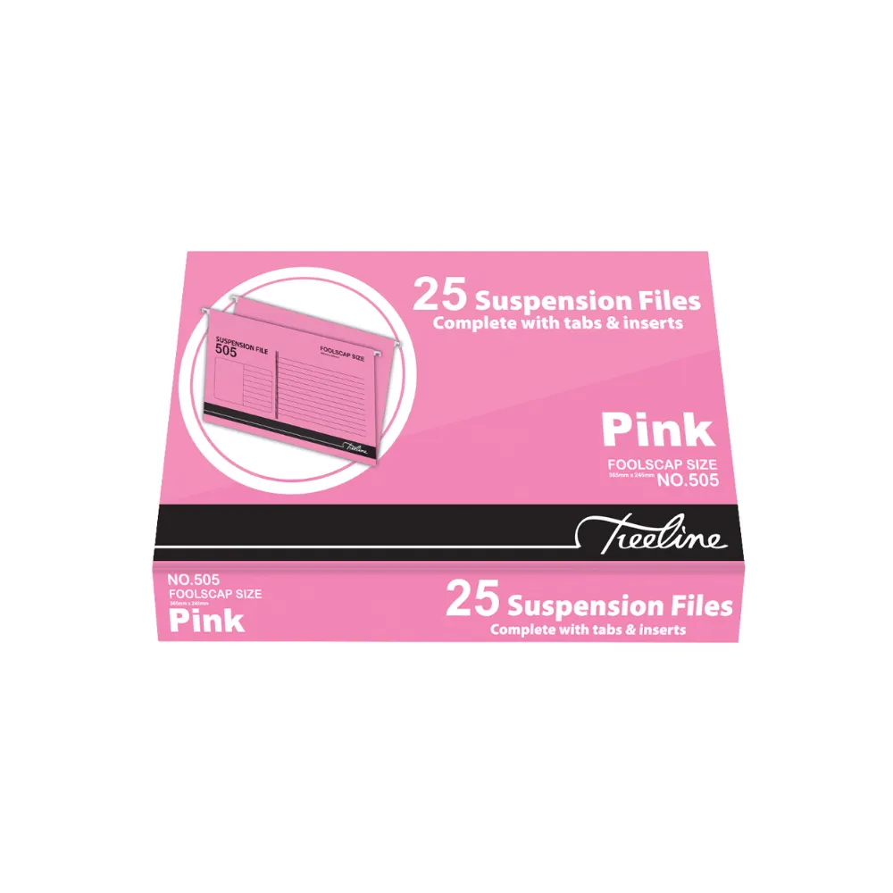 Suspension Files F/S Pink 505 25`s - Treeline