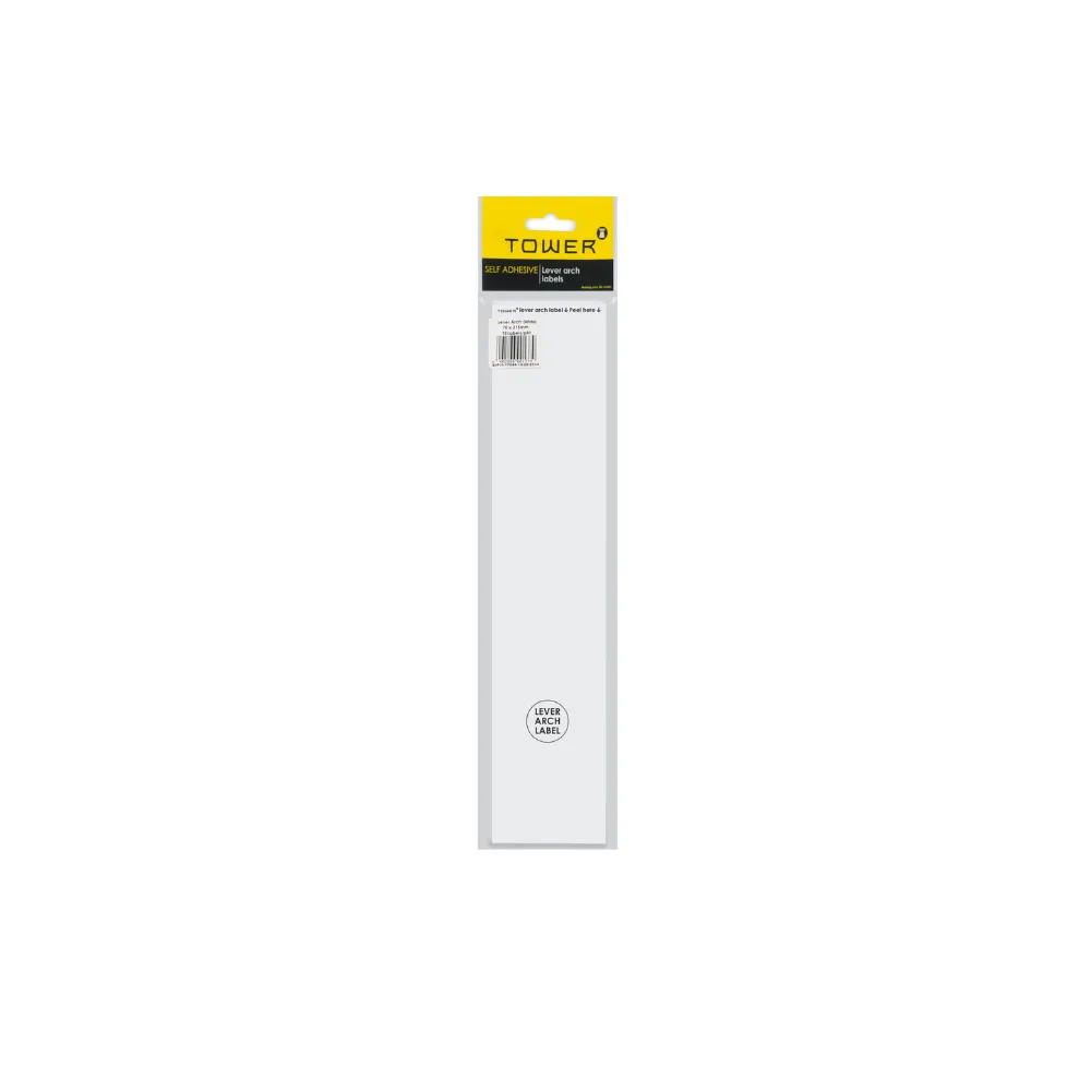 Label Lever Arch White - Unitac 