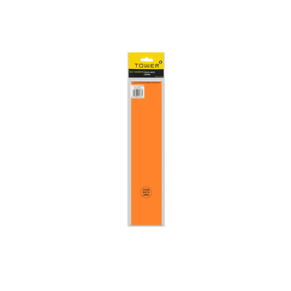 [6009707696671] Label Lever Arch Orange - Unitac 