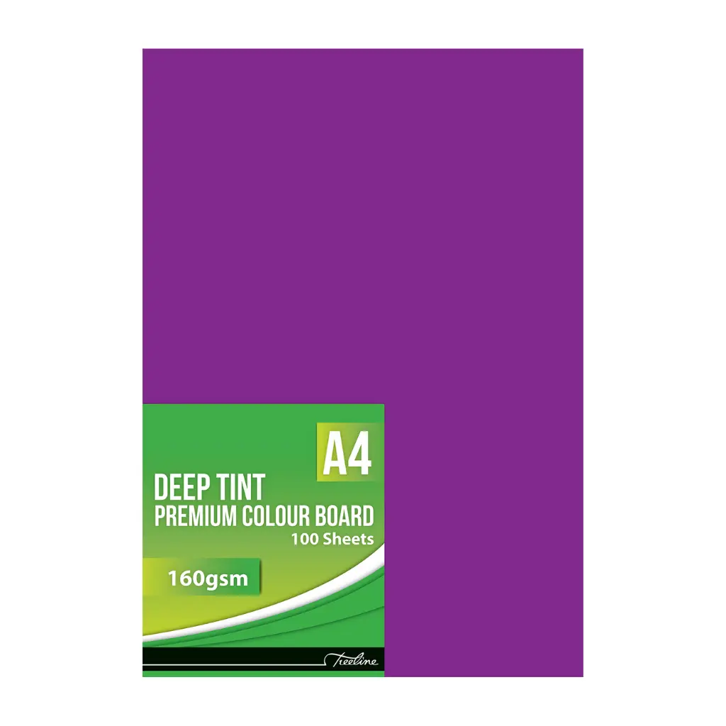[6009707698958] Board A4 160g Bright Purple 100`s - BSC