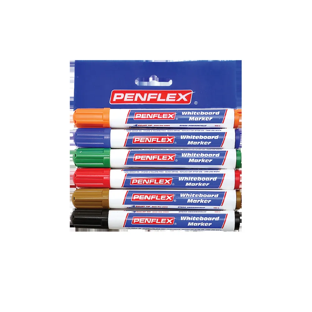 [6009710971543] Marker Whiteboard Wallet 6`s Asst - Penflex