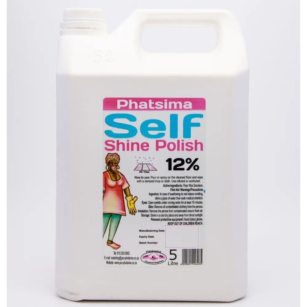 [6009801926285] Phatsima Floor Polish 5lt Self Shine 12%