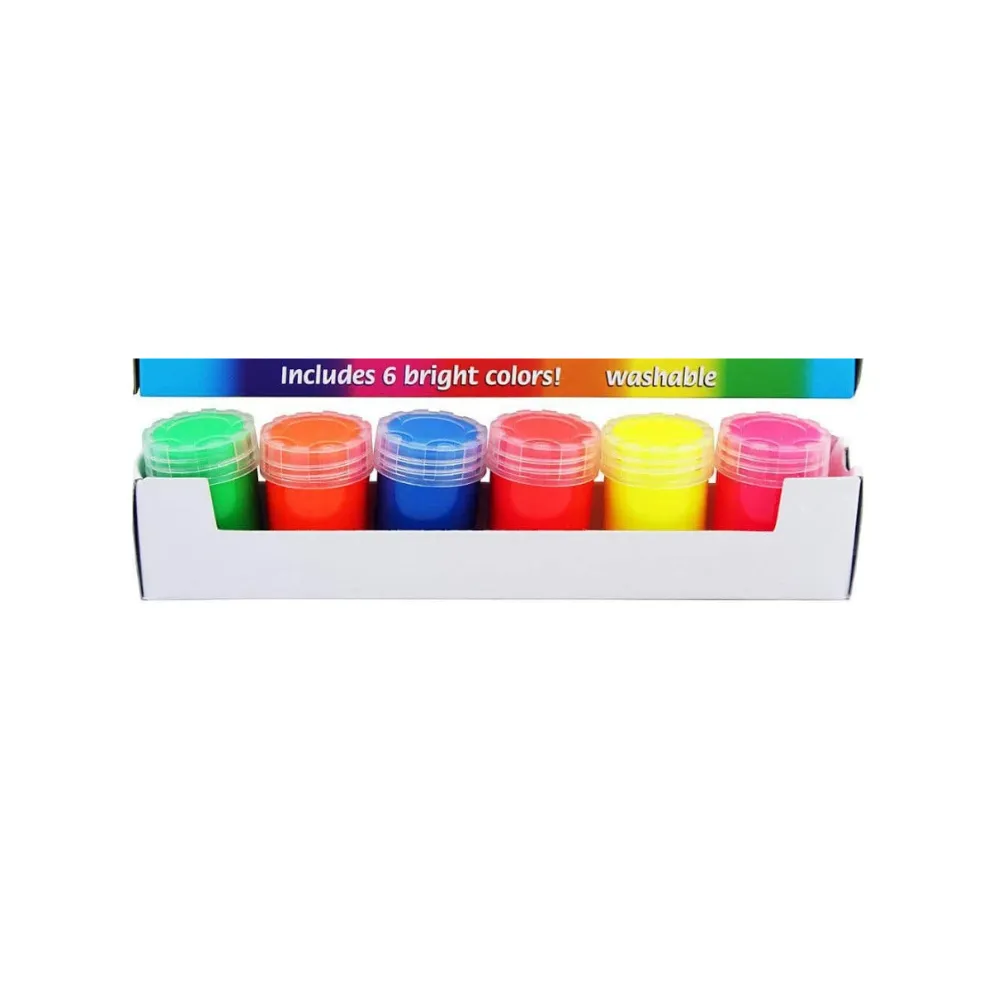 Poster Paint Tempera Tubs 20ml Asst Neon 6`s- IS