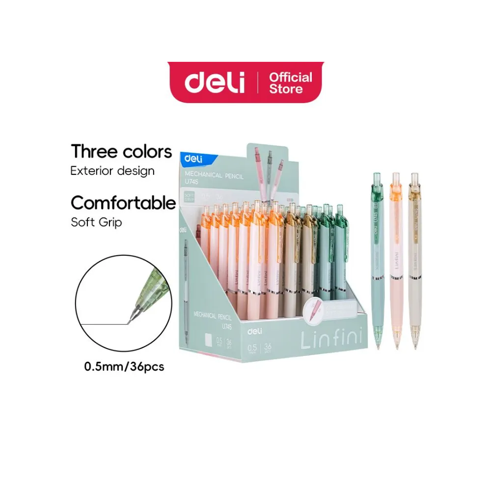 Pencil mechanical 0.5 assorted  - Deli