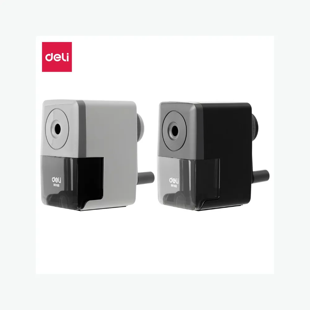 Sharpener Rotary School Black - Deli