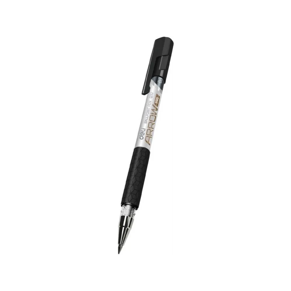 [6921734929655] Pen Ball point Arrow Pro 0.7 Q10-Bk Black - Deli - Tech