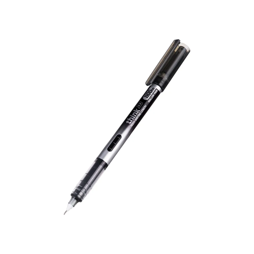 Pen Roller Ball Think Black Q300 - Deli 