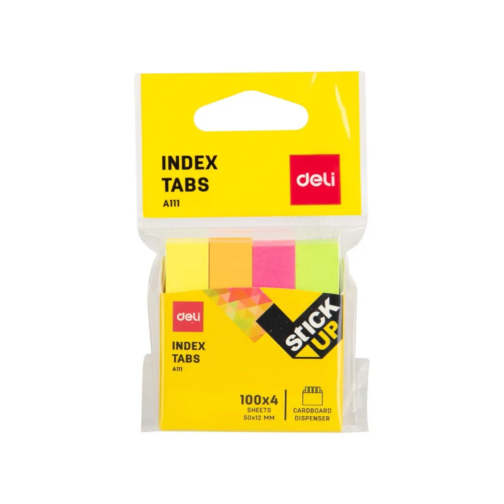 Index Tabs 50x12mm A11102 - Stick Up