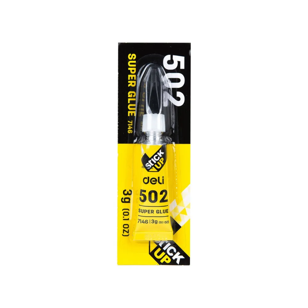 Super Glue 3g Yellow - Deli -Stick Up