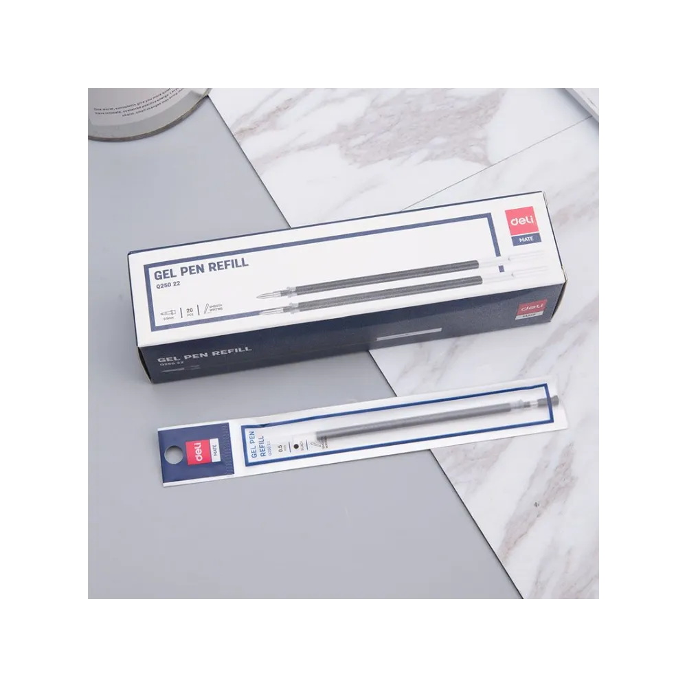 Pen Refill Black 0.5 Gel Loose Packed - Deli 
