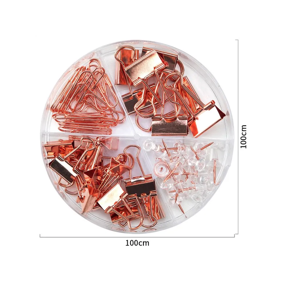 [6935205388230] Desk Accessories Set Rose Gold 78553 - Deli 