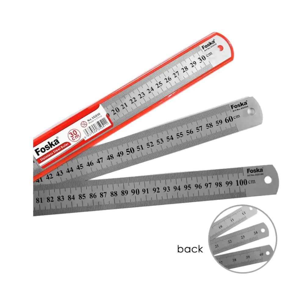 [6937544350435] Ruler S/Steel 100cm - Interstat