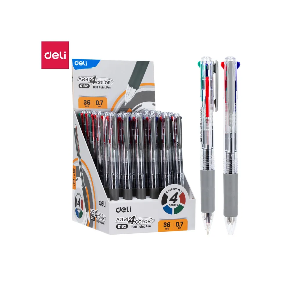 [6941798423326] Pen Ballpoint Arris 4 Color 0.7 - Deli