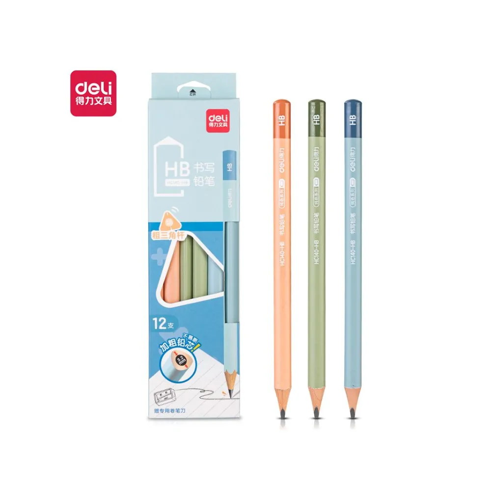 Pencil Deli Graphite HB Jumbo Triangle 12`s HC140-HB
