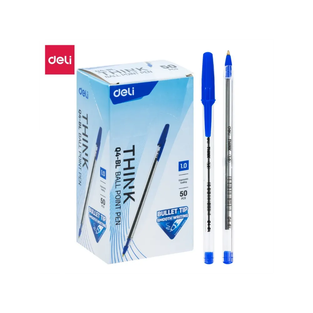 Pen Ball Point Think EQ4-BL Blue 50`s - Tech