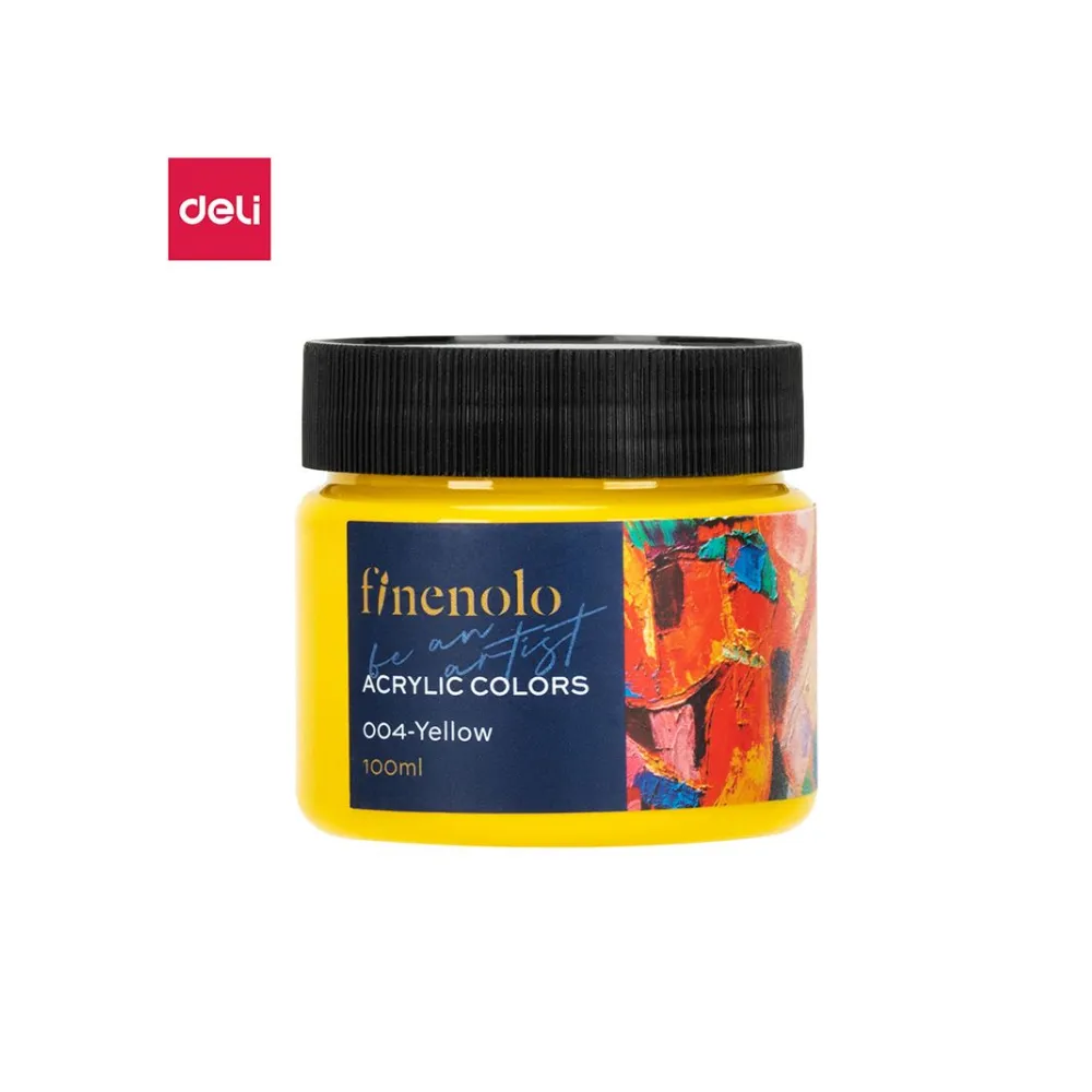 Paint Acrylic 100ml Yellow - Finenolo