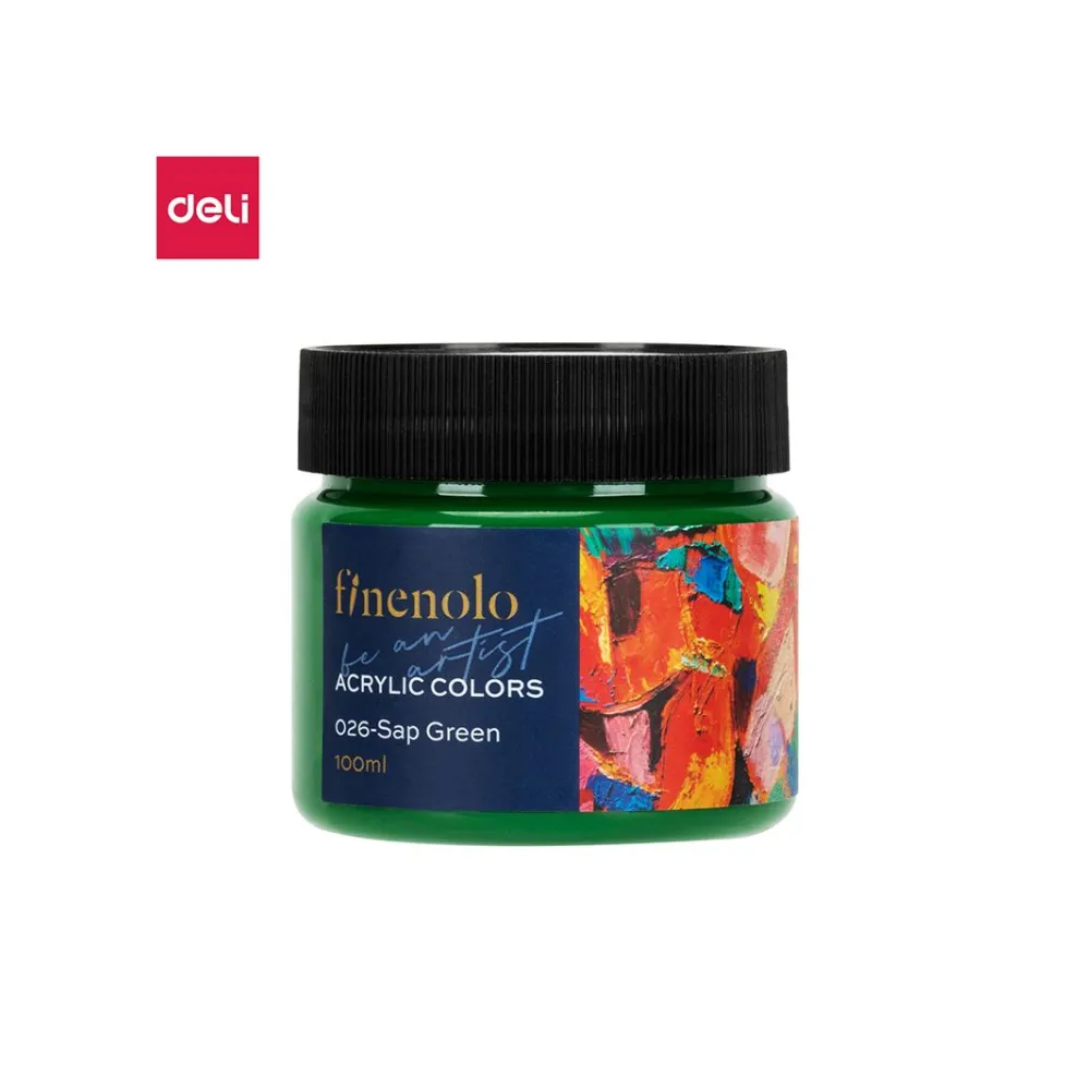 Paint Acrylic 100ml Sap Green - Finenolo