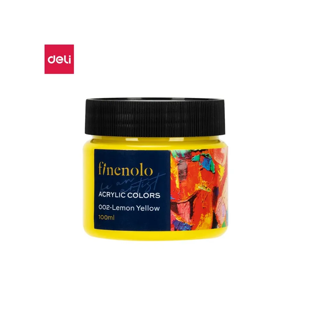 Paint Acrylic 100ml Lemon- Finenolo