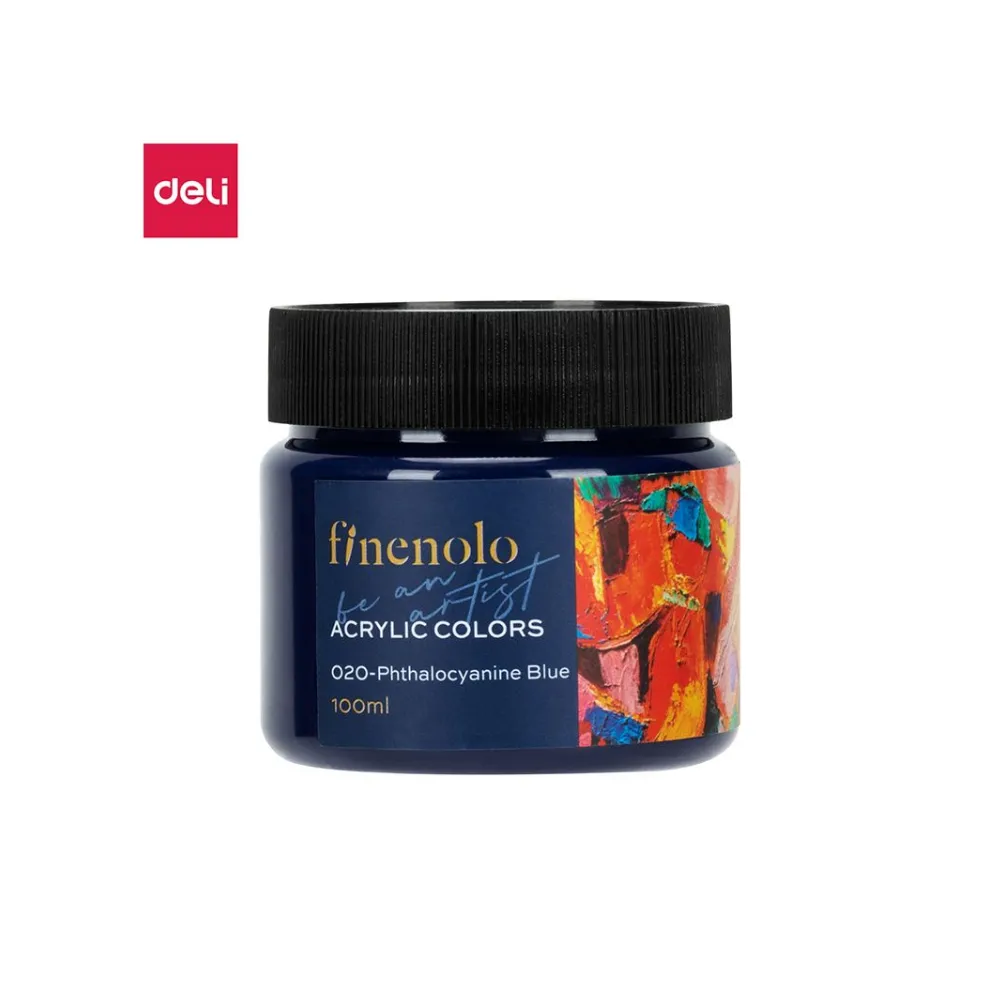 Paint Acrylic 100ml Phthlocyanine Blue - Finenolo