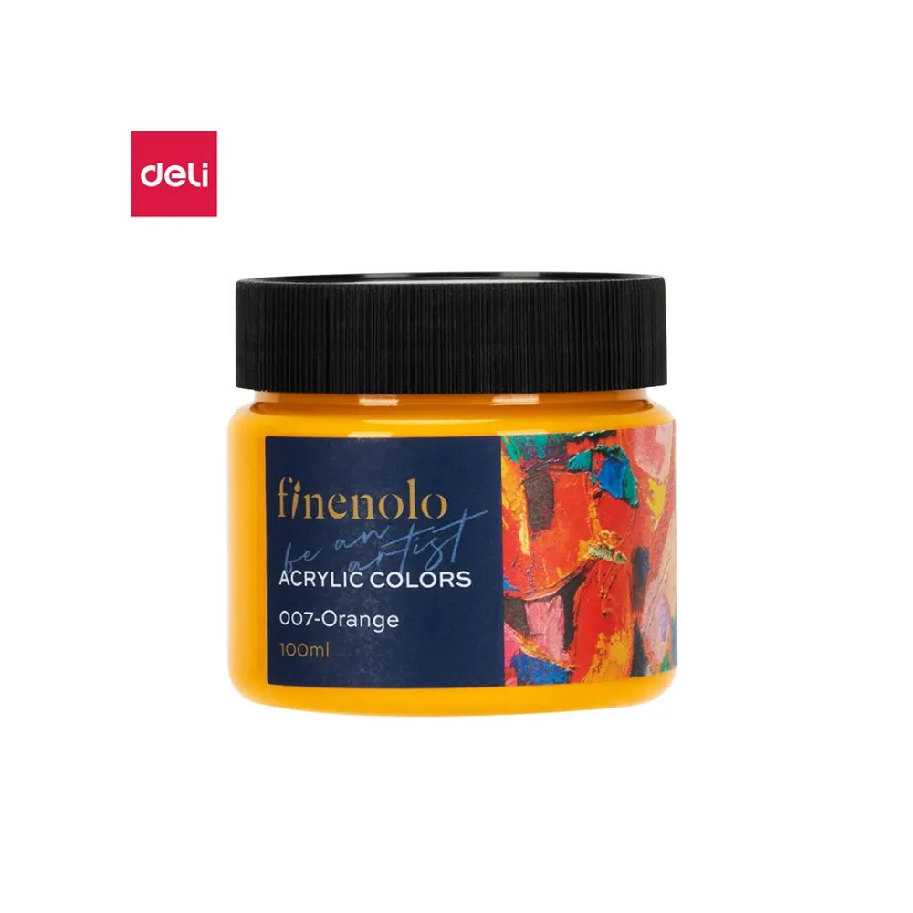 Paint Acrylic 100ml Orange - Finenolo
