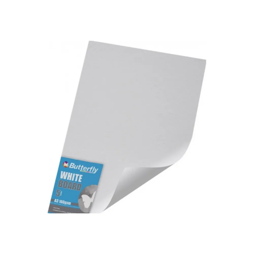 Board A3 160g 100`s Pastel/White - Butterfly