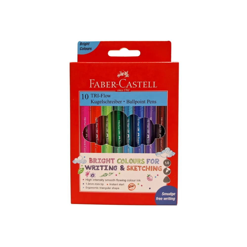 Pens Faber Castel Triflow Assorted box 1mm 10`s