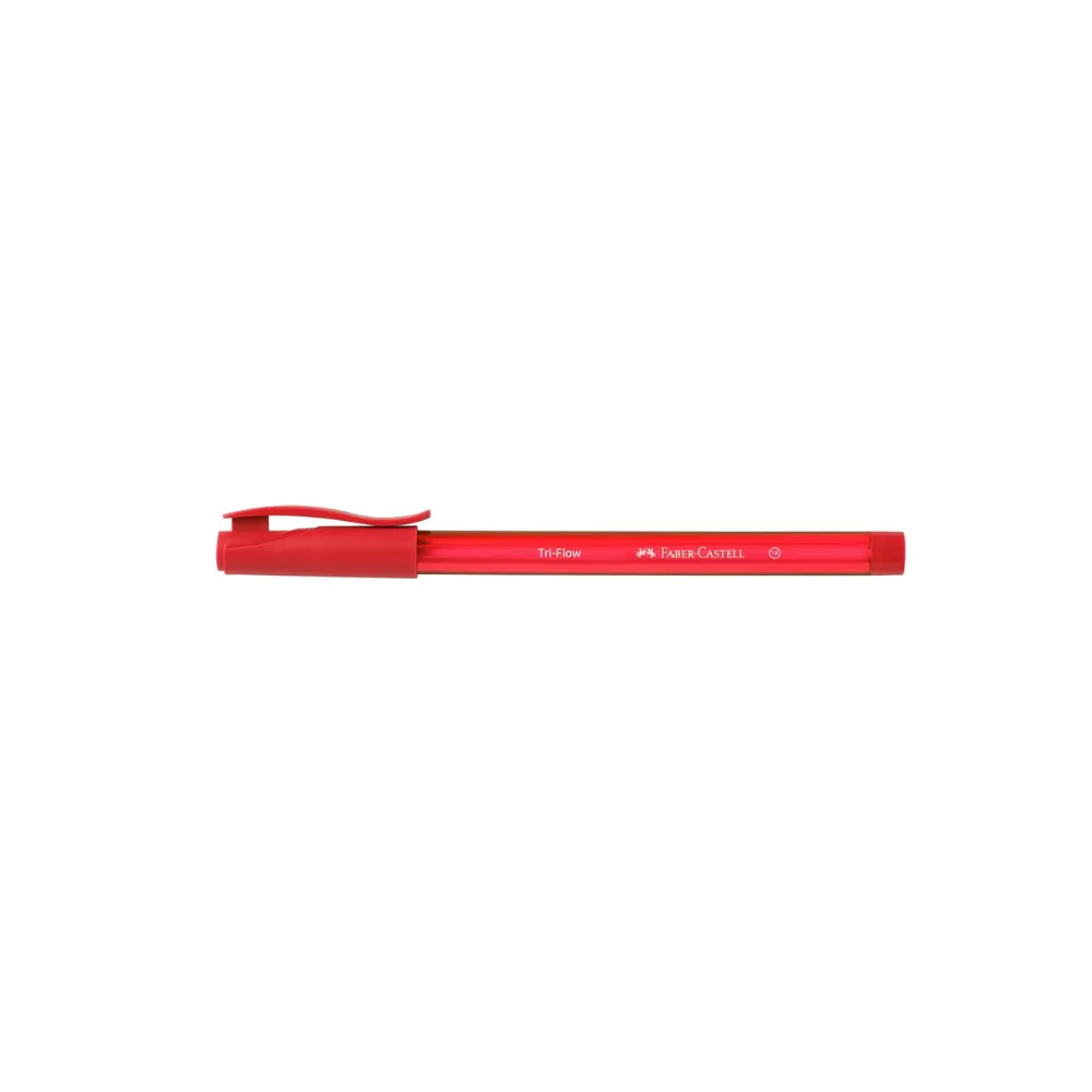 [8901180431214] Pen Ball Triflow 1mm Red - Faber-Castell