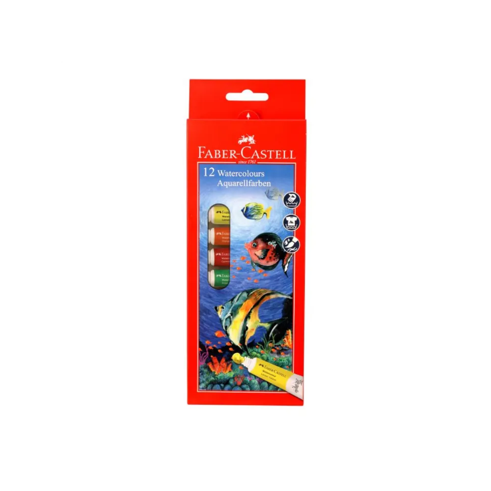 Watercolours Student 12`s 9ml - Faber-Castell (1)
