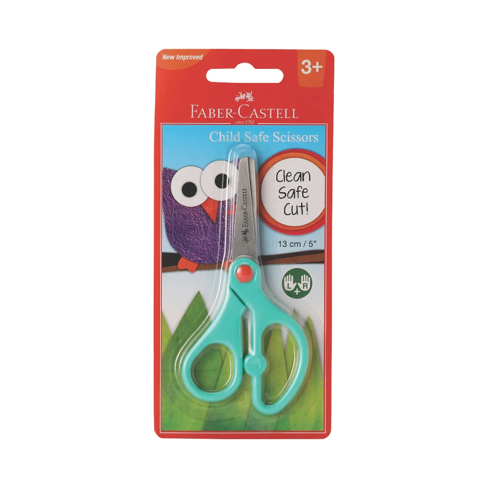 Scissors Child Safe 13cm Left & Right - Faber-Castell