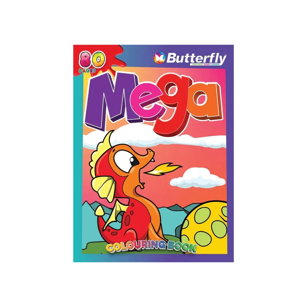 [9781928407324] Colouring Book A4 80p - Butterfly
