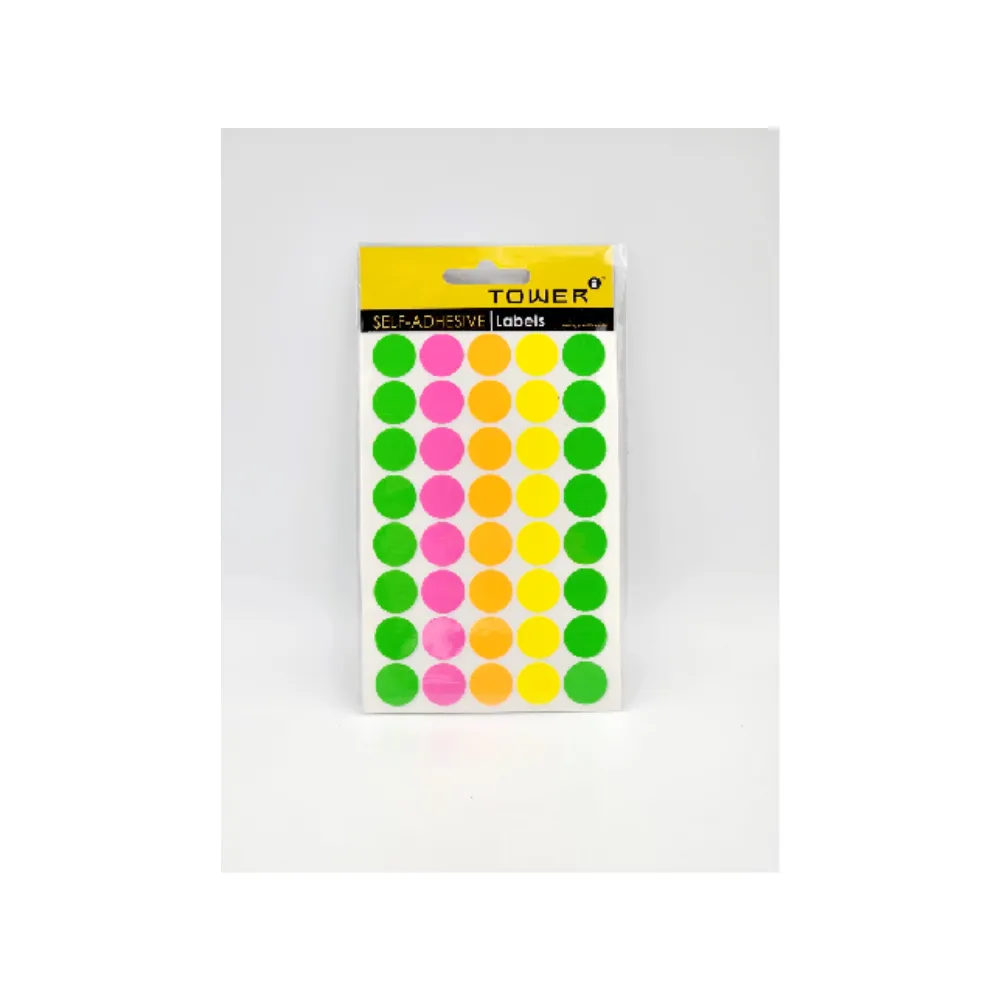 Tower Labels - C19 Flurescent mixed Colors