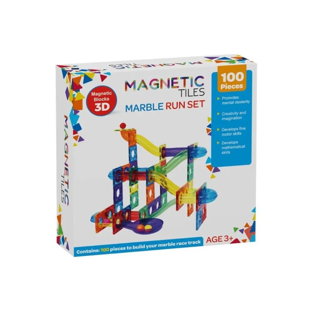 Magnetic Tiles Marble Run Set 100pc