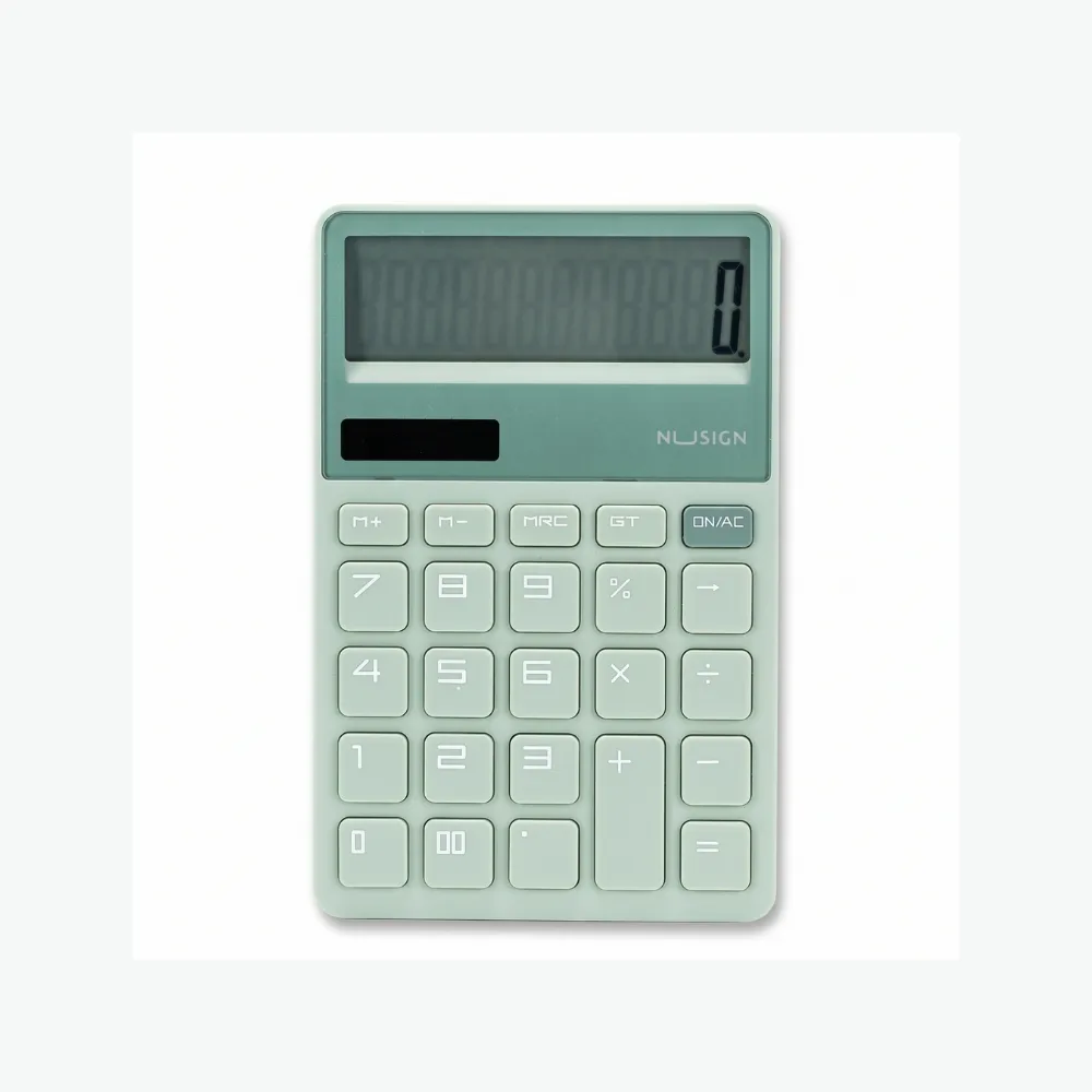 Nusign Calculator 12 Digits - Green
