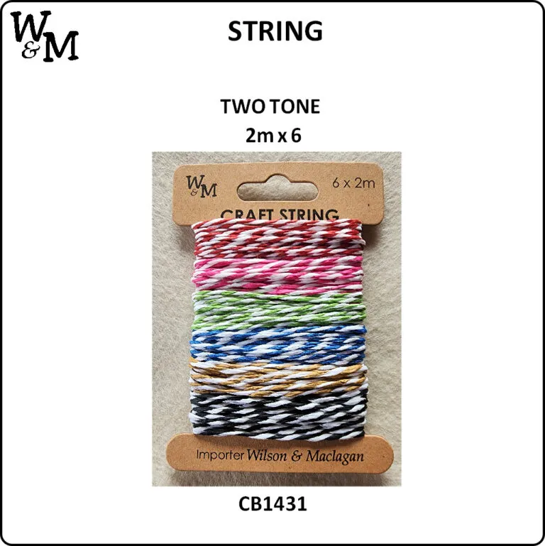 String Two Tone 6 Ass Colour CB1431