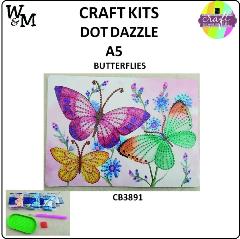 Craft Kit Dot Dazzle Dolphin  A5 CB3894