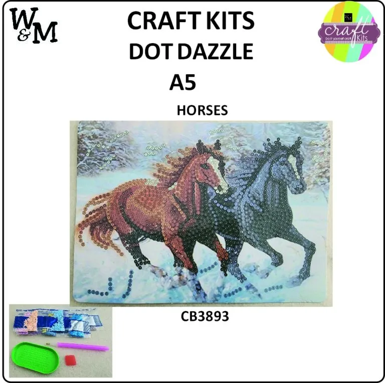 Craft Kit Dot Dazzle butterflies A5 CB3891