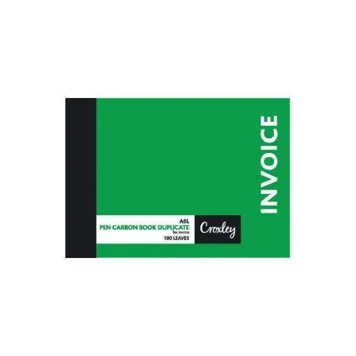 Book A6 L Invoice Duplicate JD16BO - Croxley 