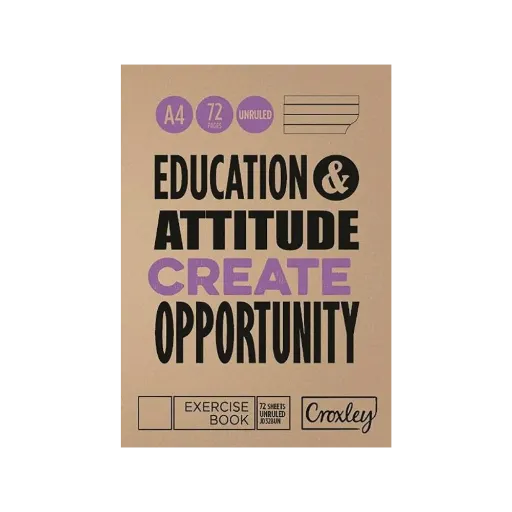 Book A4 Unruled 72p JD328 - Croxley 